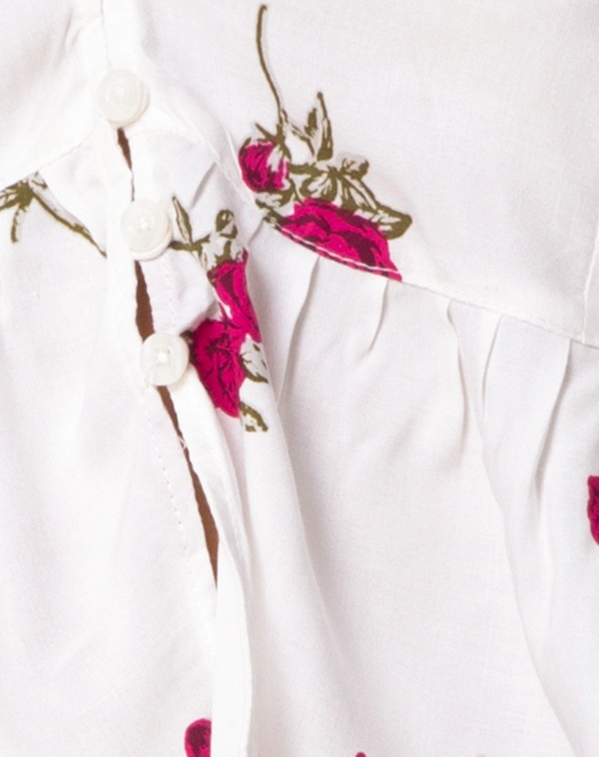 Image de Mosca Plunge Top in Grunge Rose Ivory