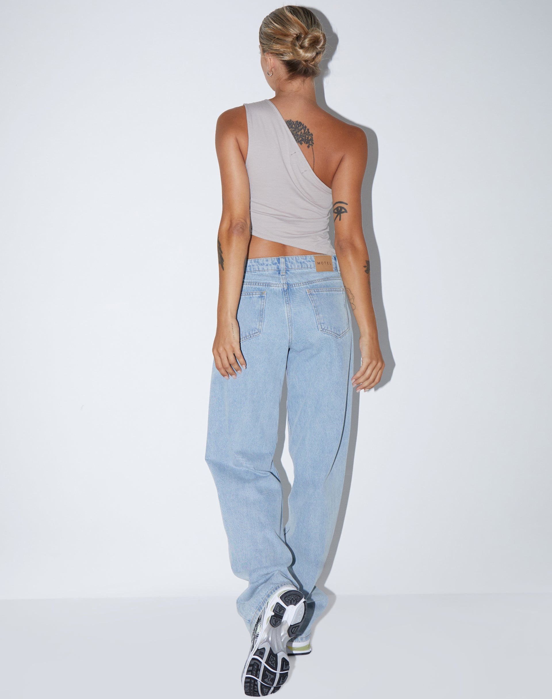 Image de Bayva Crop Top en Lycra Oat Milk