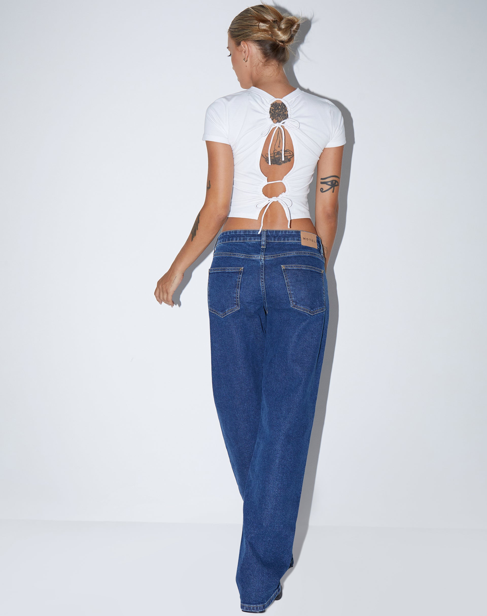 Image de Surtie Crop Top in Lycra White