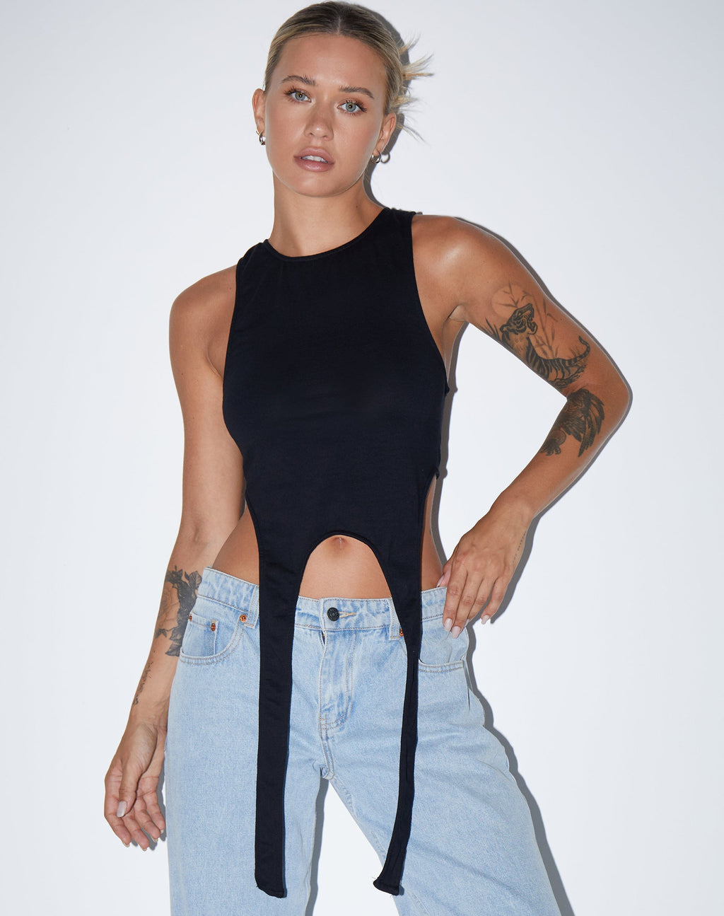 Gilet Ursula en lycra noir