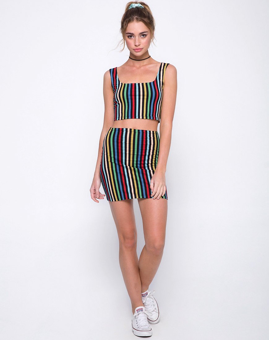 Image de la jupe Kimmy en P.E. Stripe