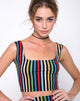 Image de Mucell Crop Top in P.E Stripe