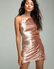 Image de la robe Muse en paillettes champagne
