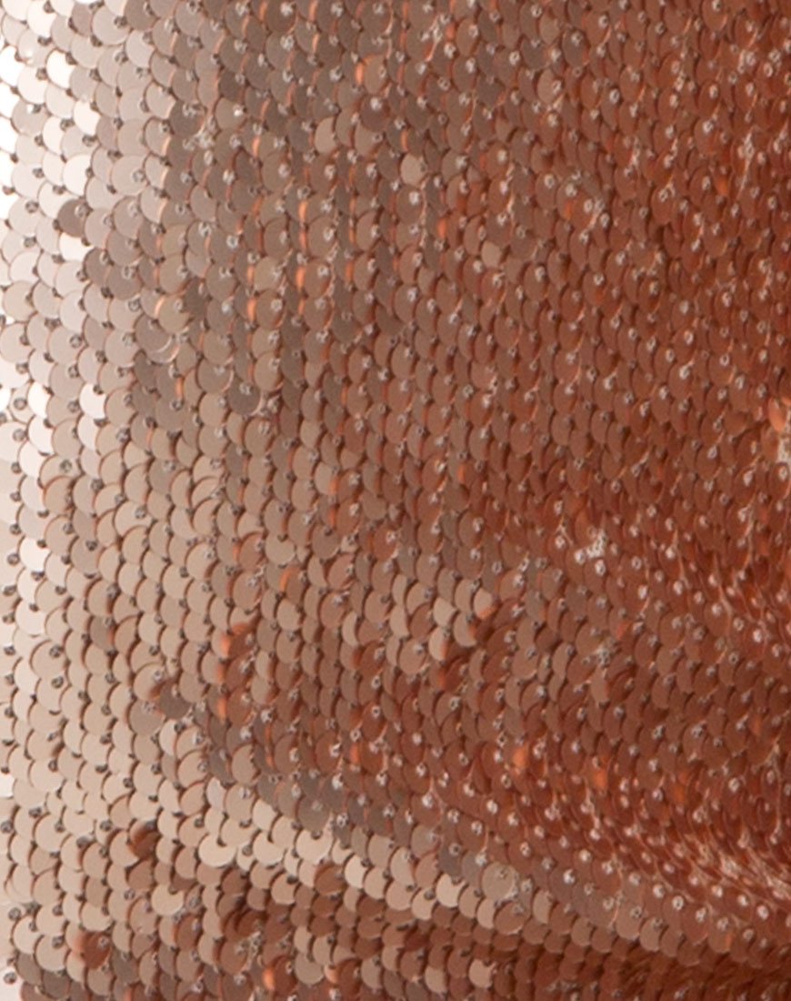 Image de la robe Muse en paillettes champagne