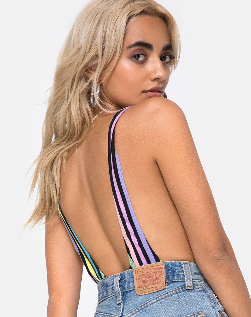 Image de Lalung Bodice Plunge en New Stripe