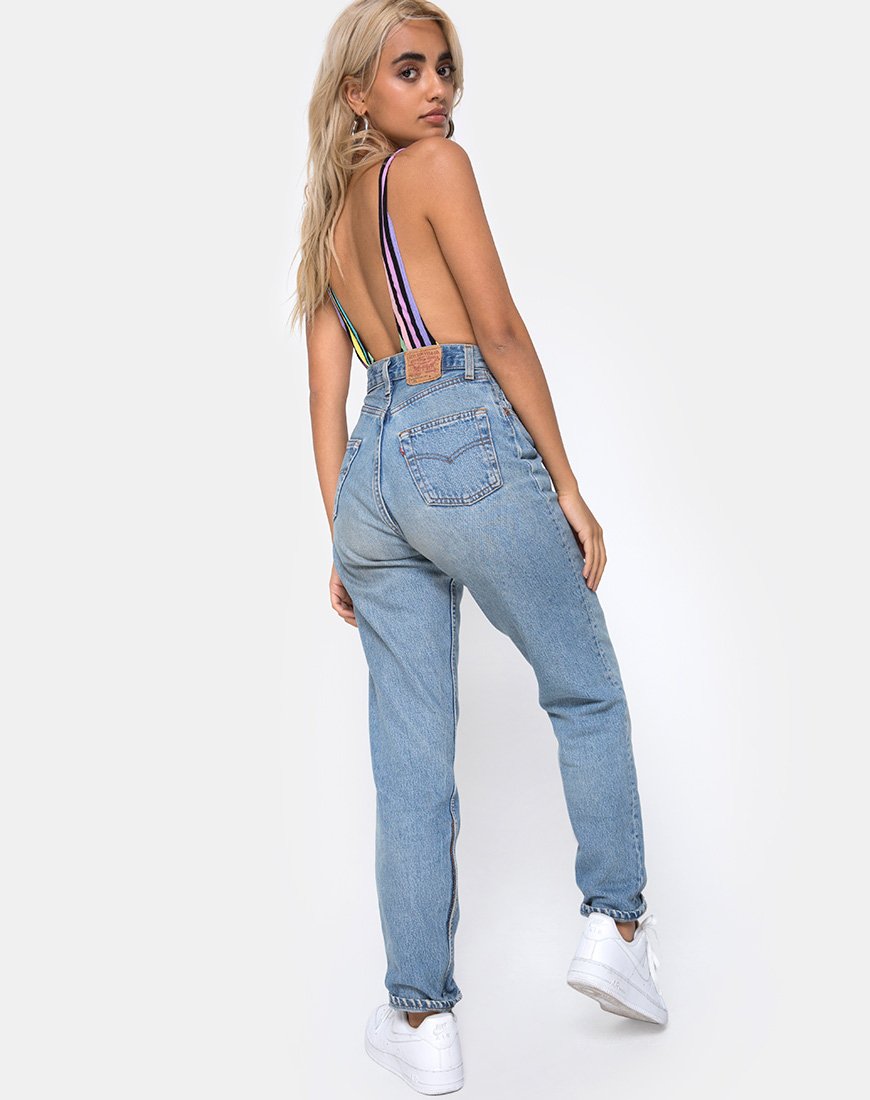 Image de Lalung Bodice Plunge en New Stripe