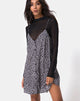 Image de Sanna Slip Dress in Ditsy Rose Black