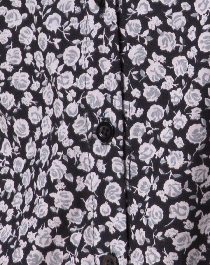 Image de Sanna Slip Dress in Ditsy Rose Black
