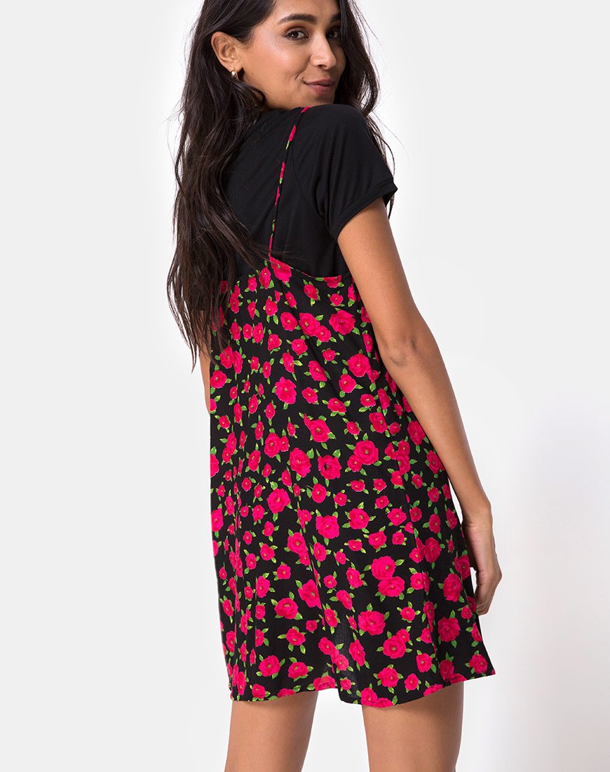 Image de Sanna Slip Dress in Red Bloom