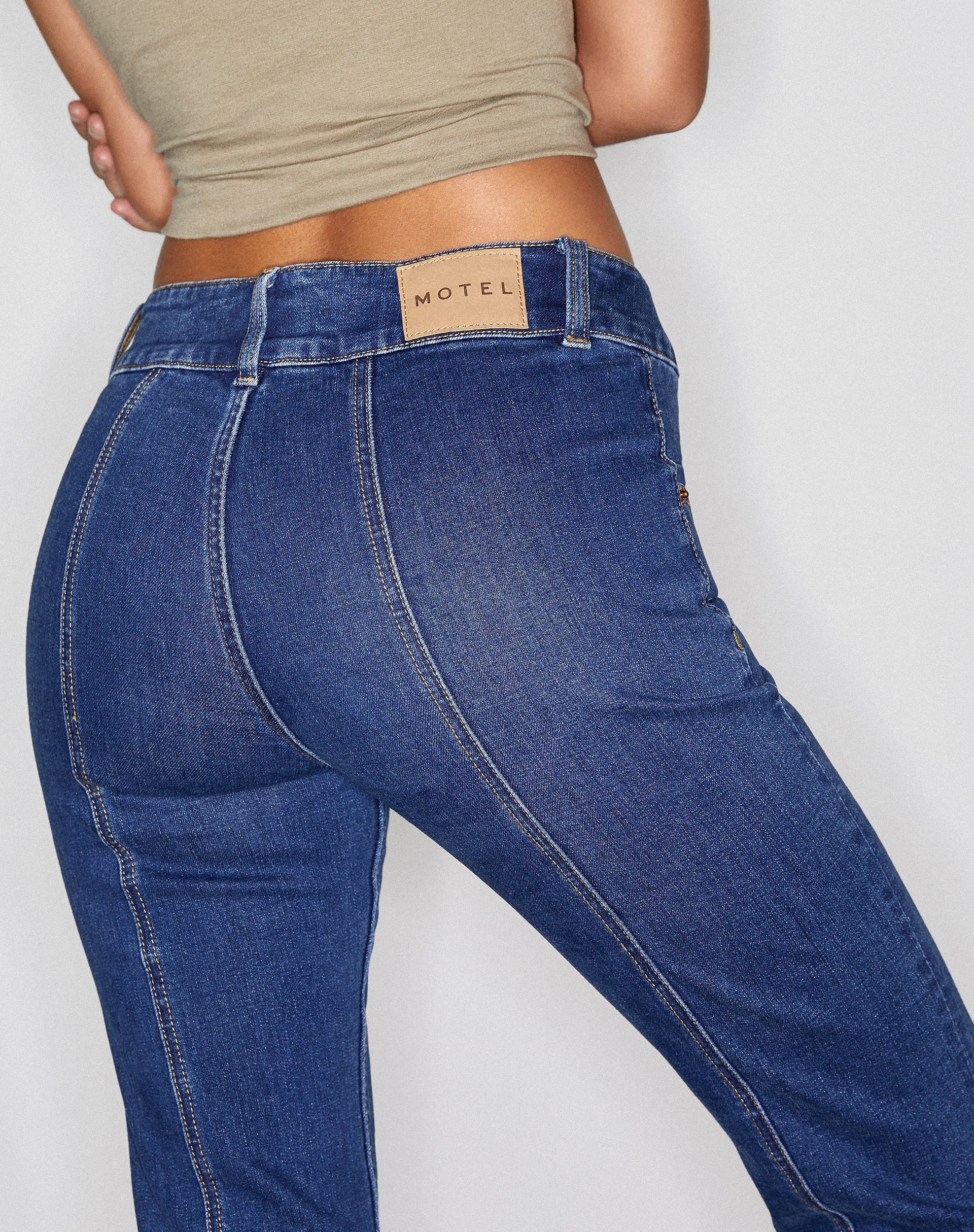 Image de Jeans à couture basse en Indigo 90's