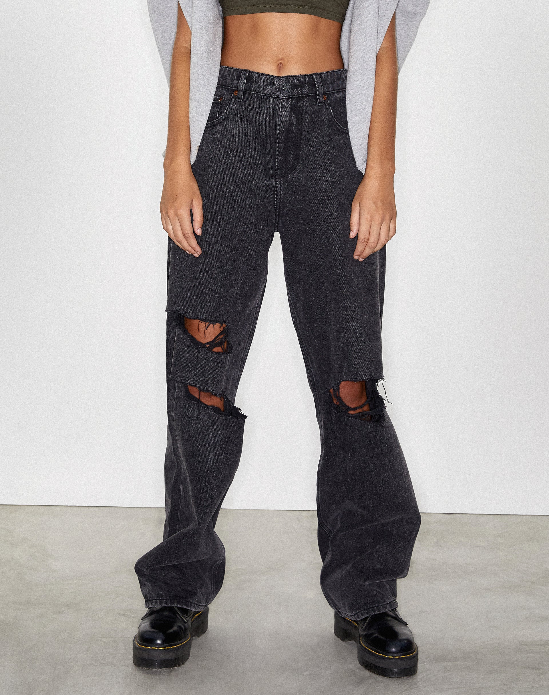 Image de Rips Parallel Jeans en Black Wash