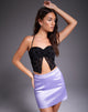 Image de la mini-jupe Pelmo en tissu violet clair