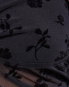 Flocage floral noir
