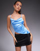 Image de Sipin Top en satin bleu azur