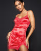 Image de Coti Bodycon Dress in Rose Flock Red