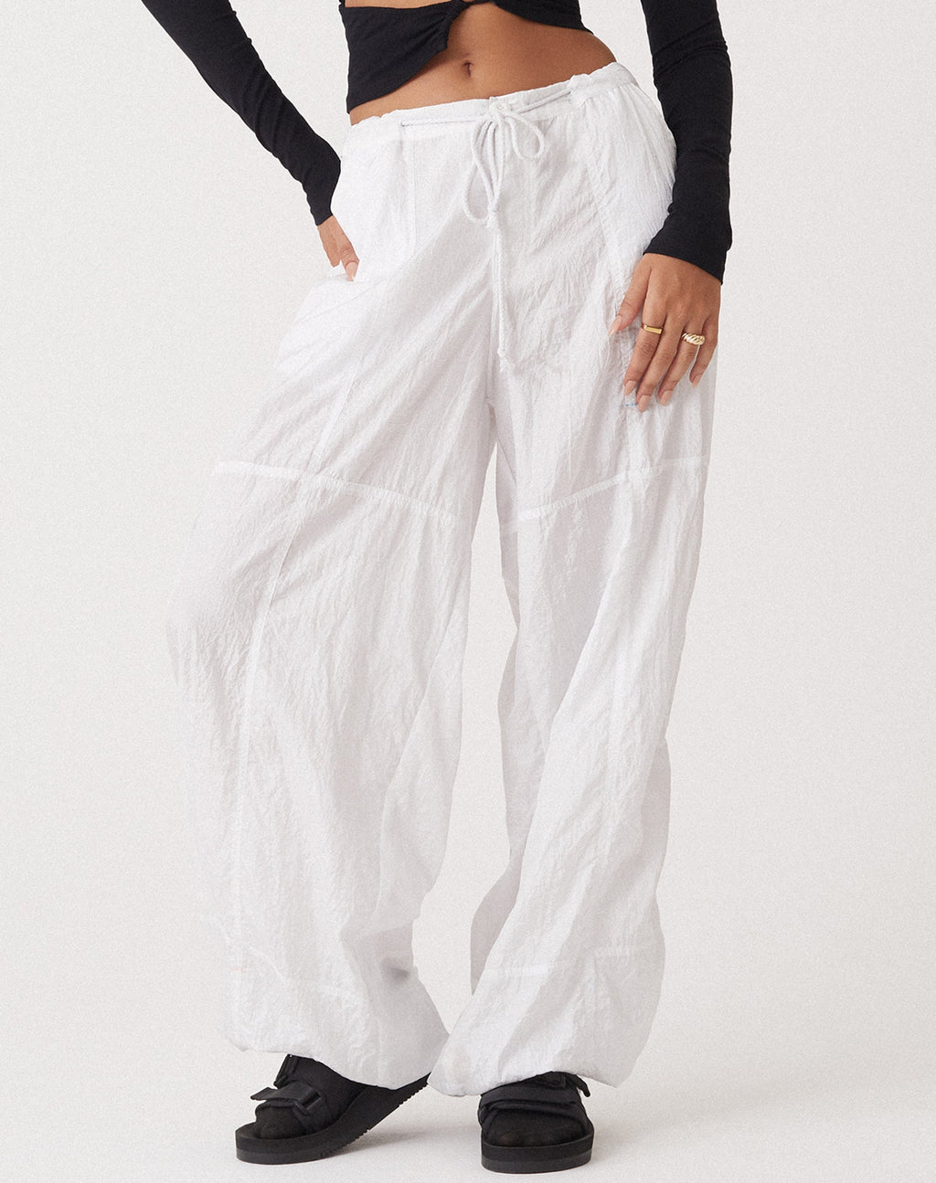 Motel x Olivia Neill Phil Trouser en parachute ivoire