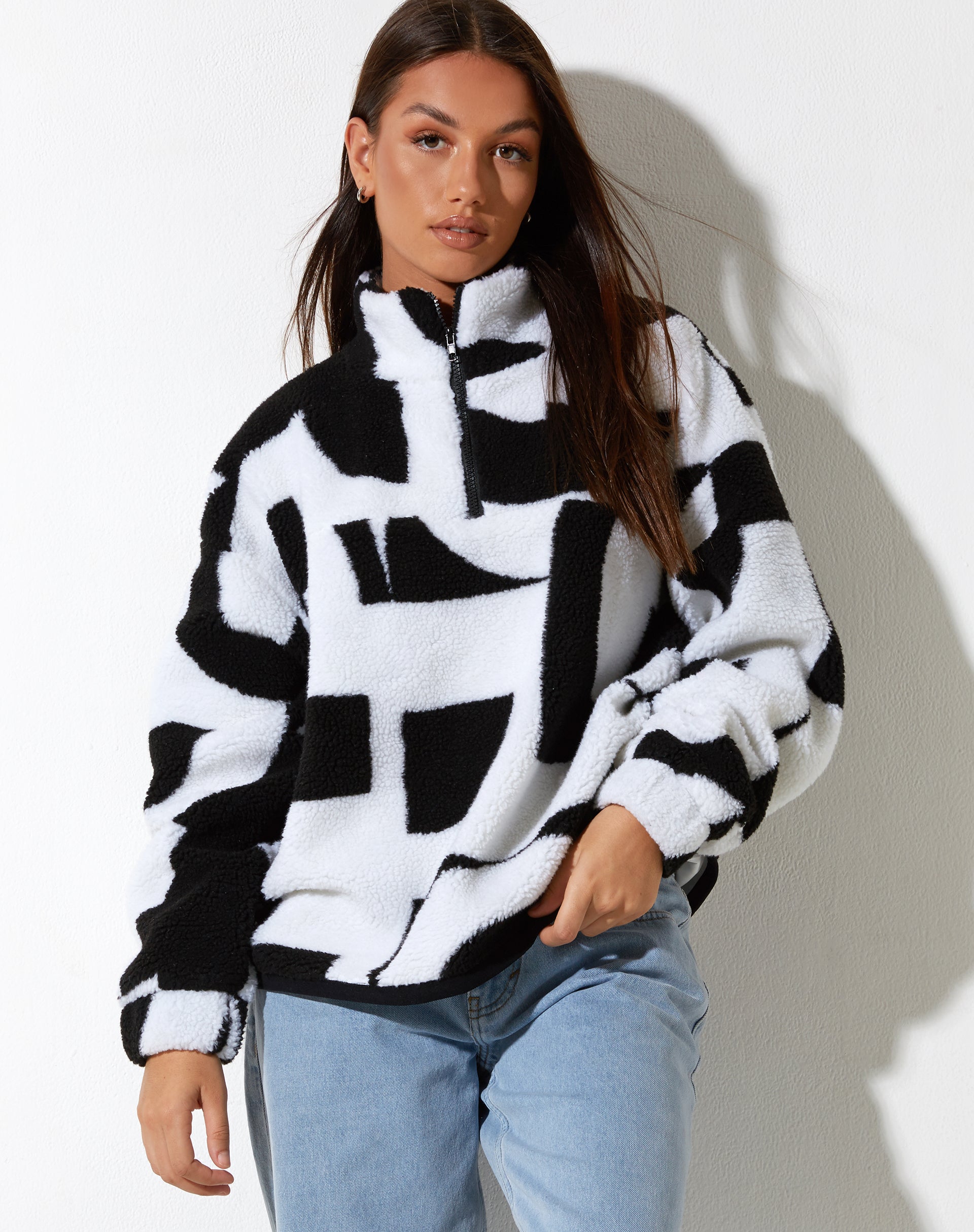 Veste Naira en Geo Black and White