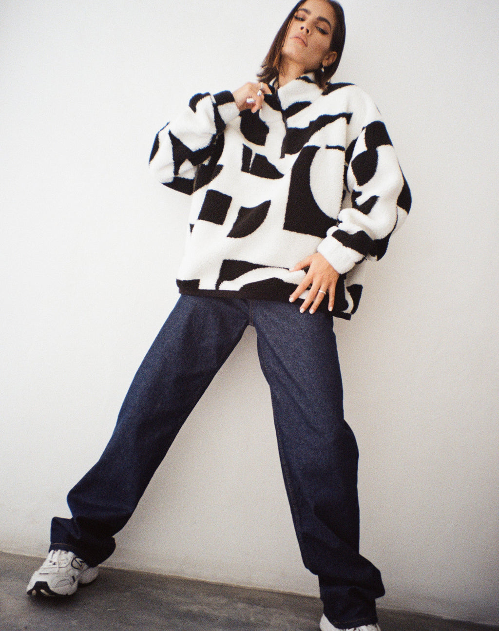 Veste Naira en Geo Black and White