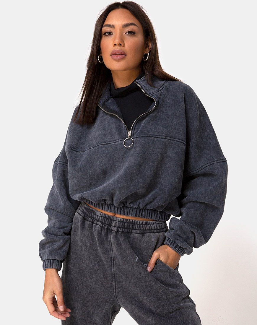 Image de Nance Top in Black Wash