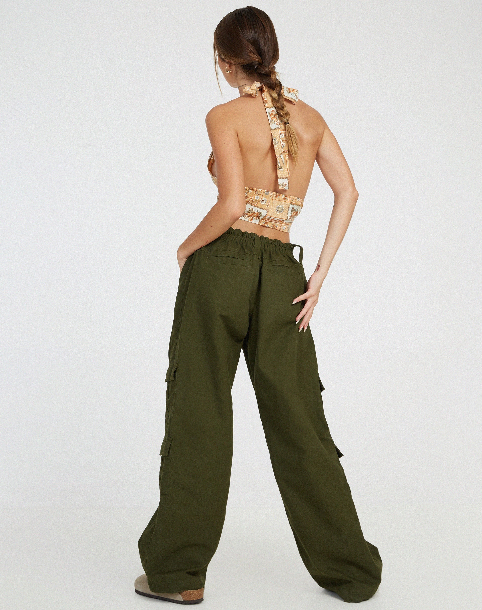 image de Nanda Crop Top in Picnic Print Brown