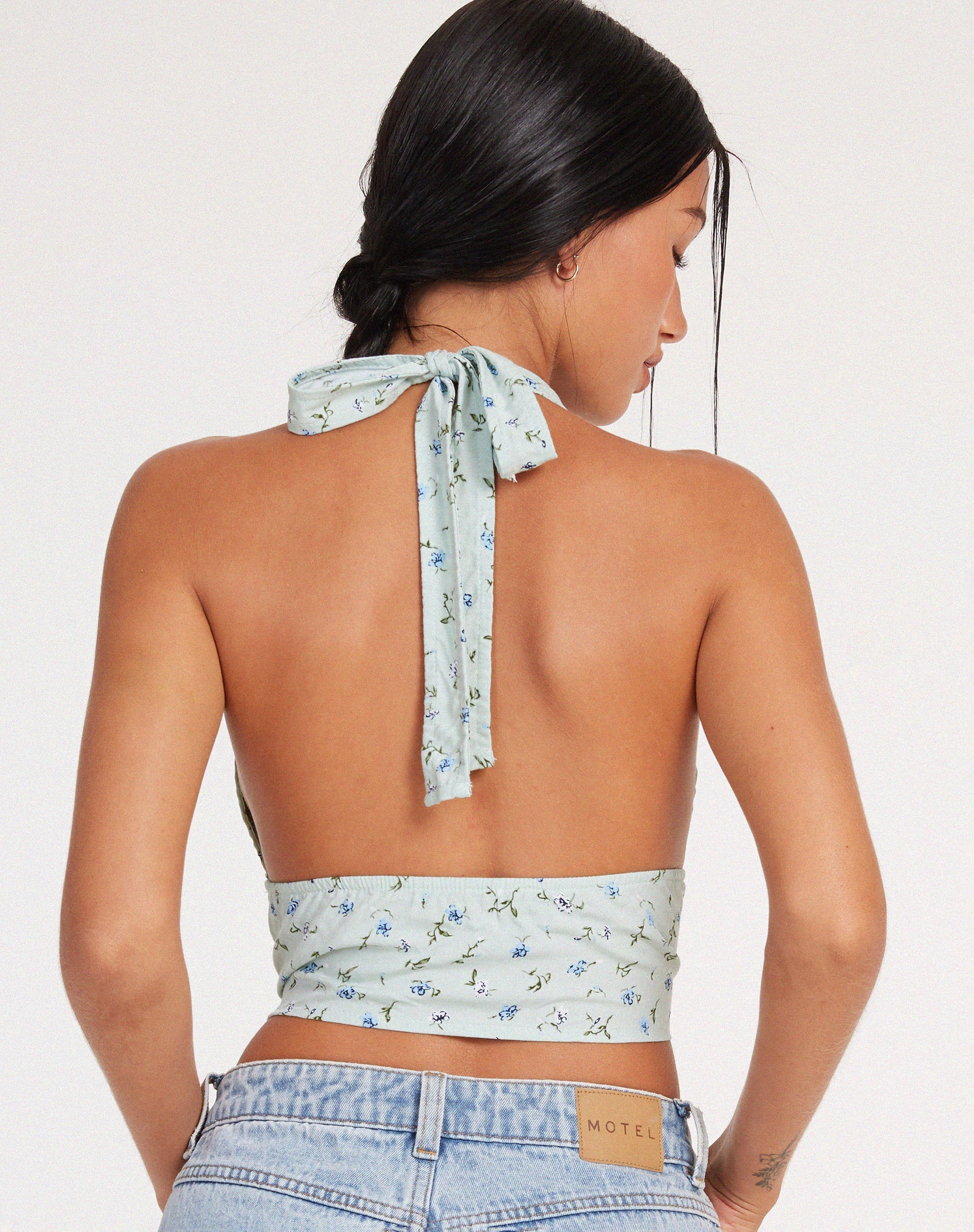 image de Nanda Crop Top in Pretty Petal Green