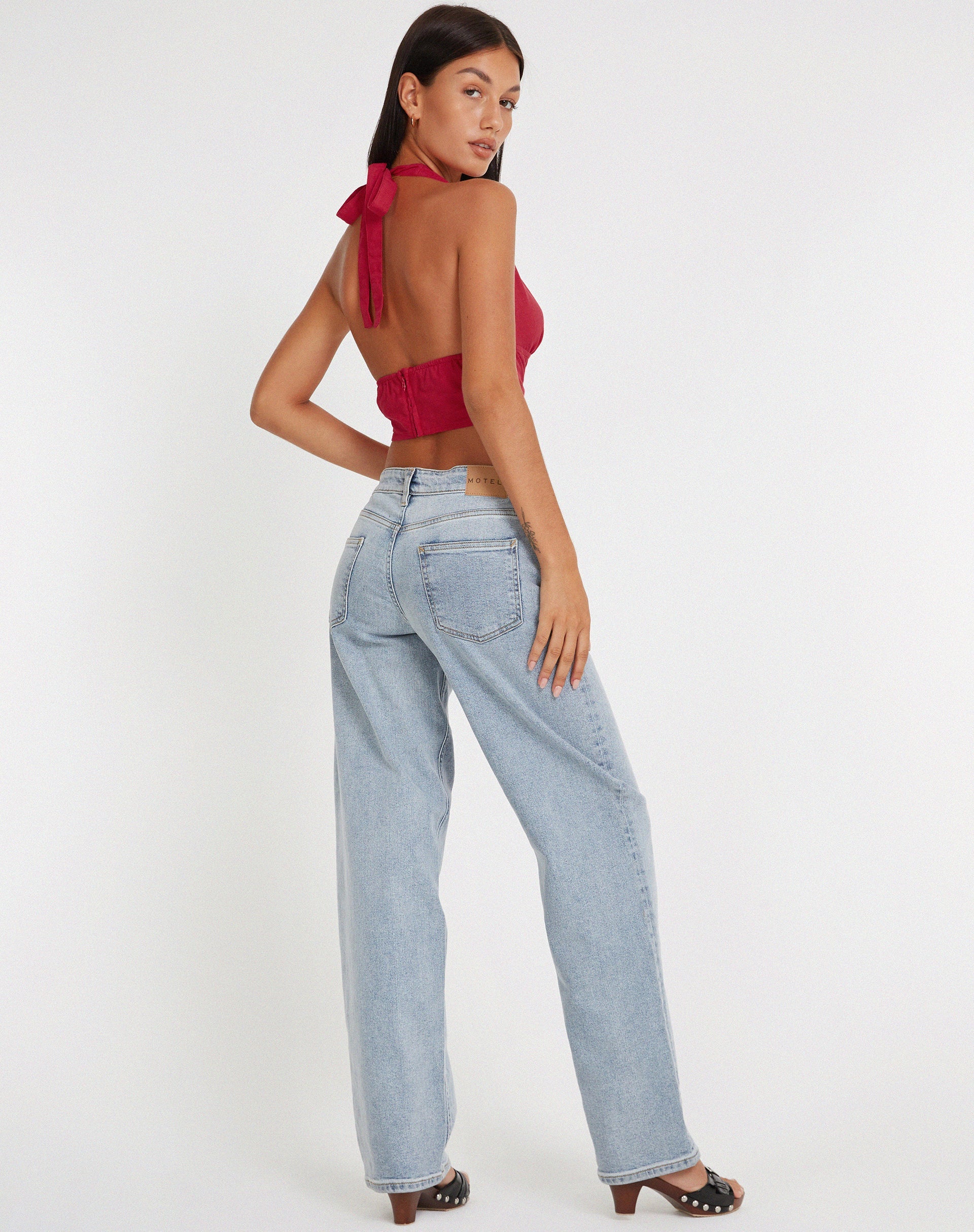 image de Nania Crop Top in Tango Red