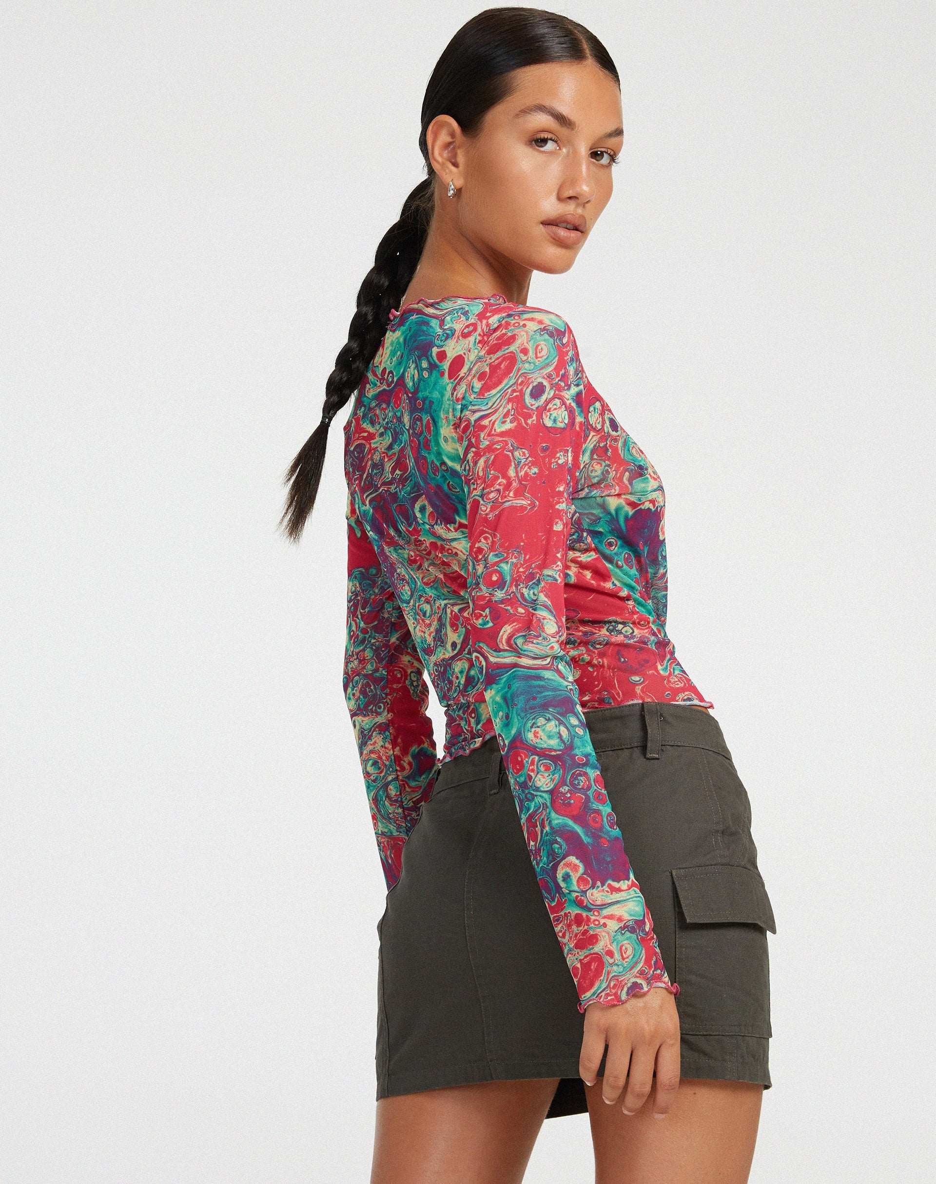 image de Narita Longsleeve Top in Festival Print