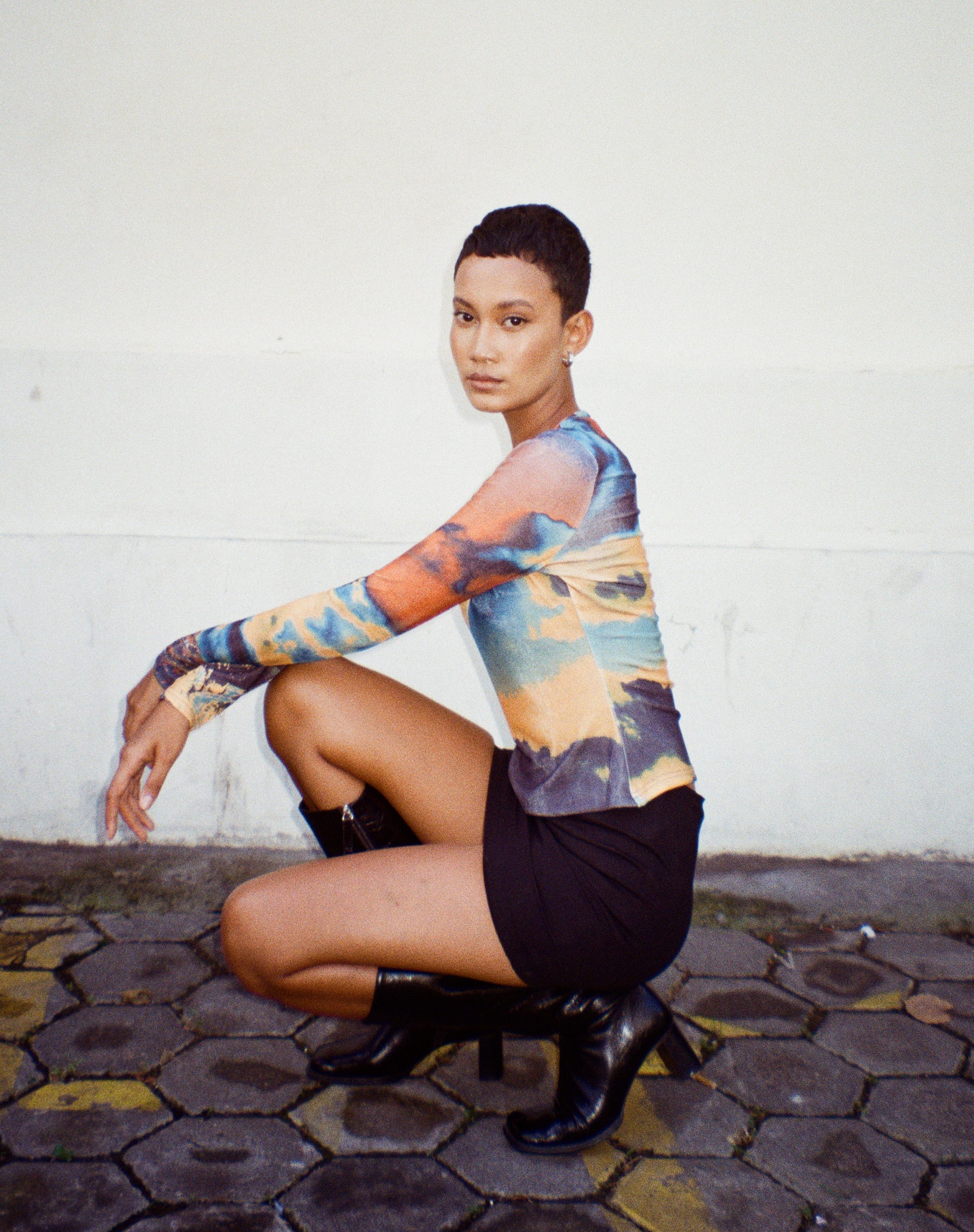 image de Narita Long Sleeve Top dans Heat Map
