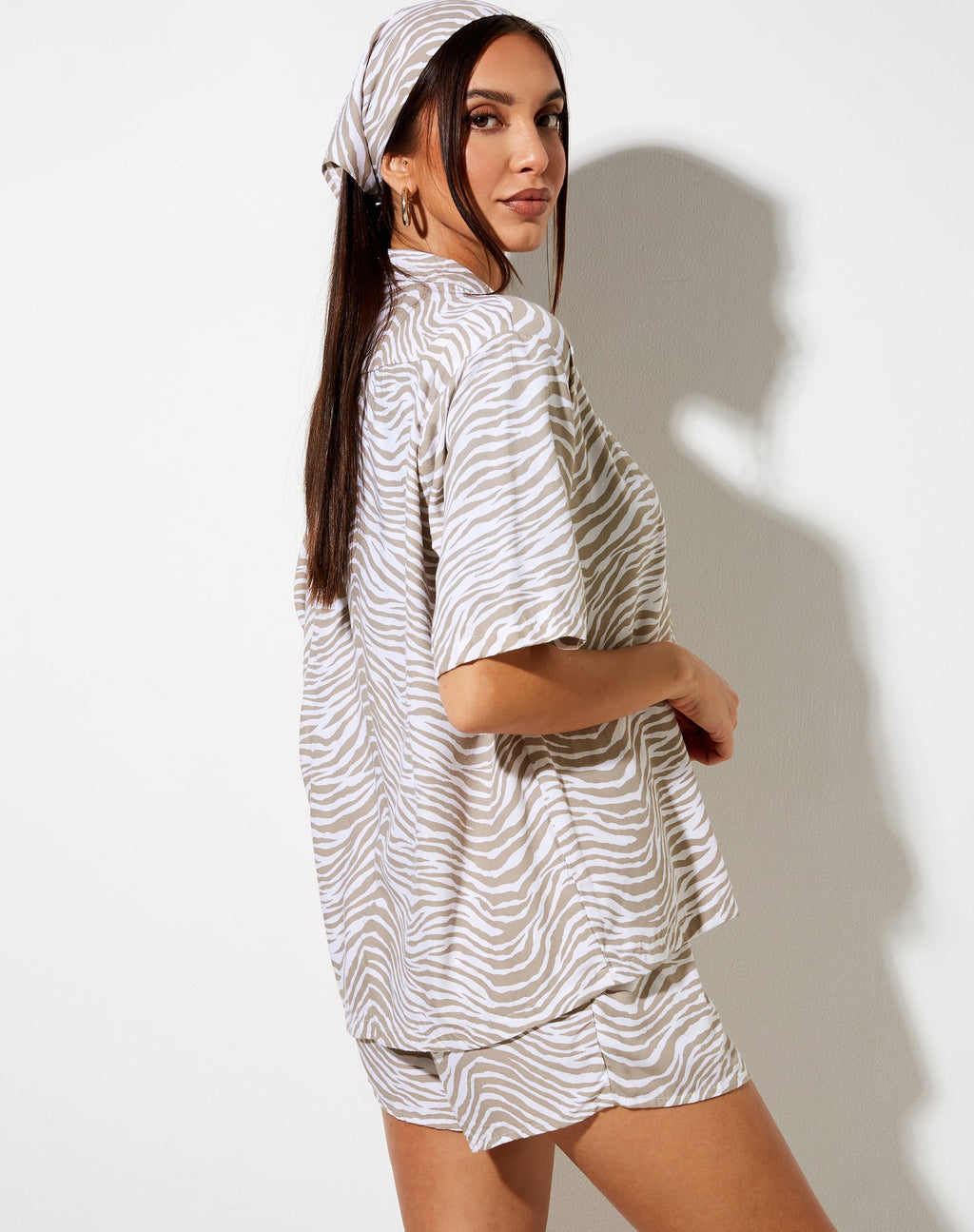Chemise Narsi, zèbre ton sur ton
