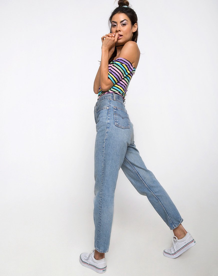 Image de Natic Off The Shoulder Bodice in New stripe