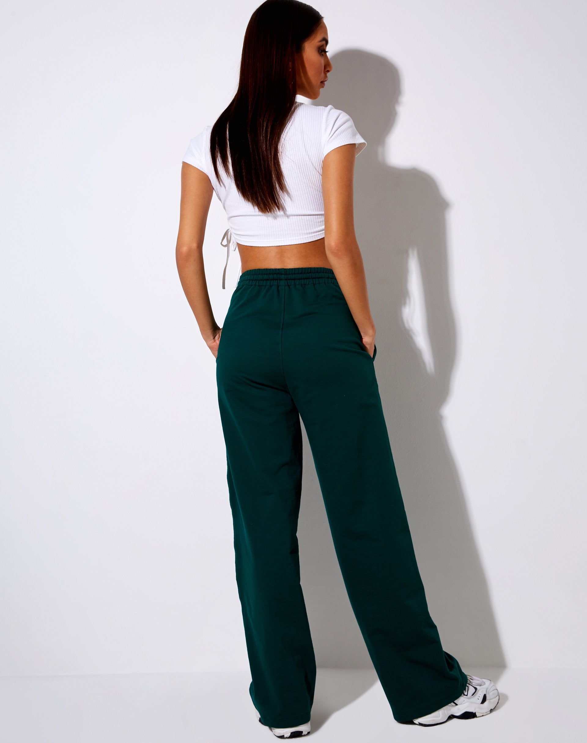 Image de Nattan Jogger en vert bouteille Broderie "Ange