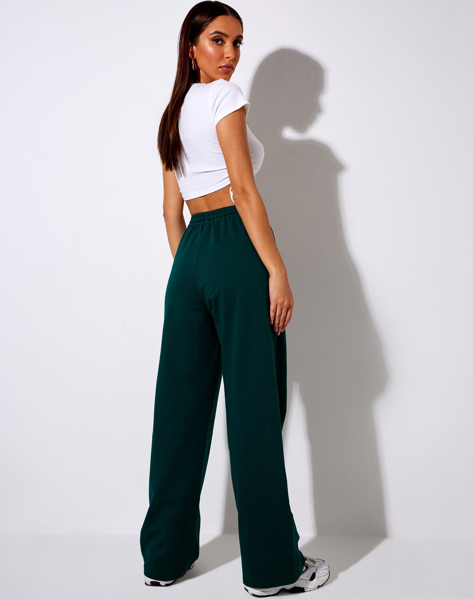 Image de Nattan Jogger en vert bouteille Broderie "Ange