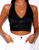 Image de Naya Crop Top in Satin Zebra Black