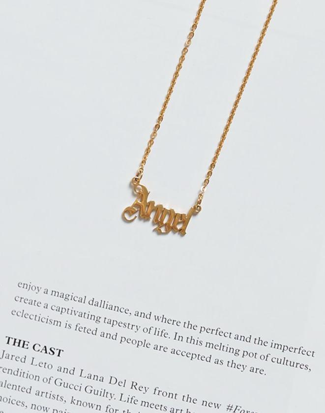 Collier en or "Ange