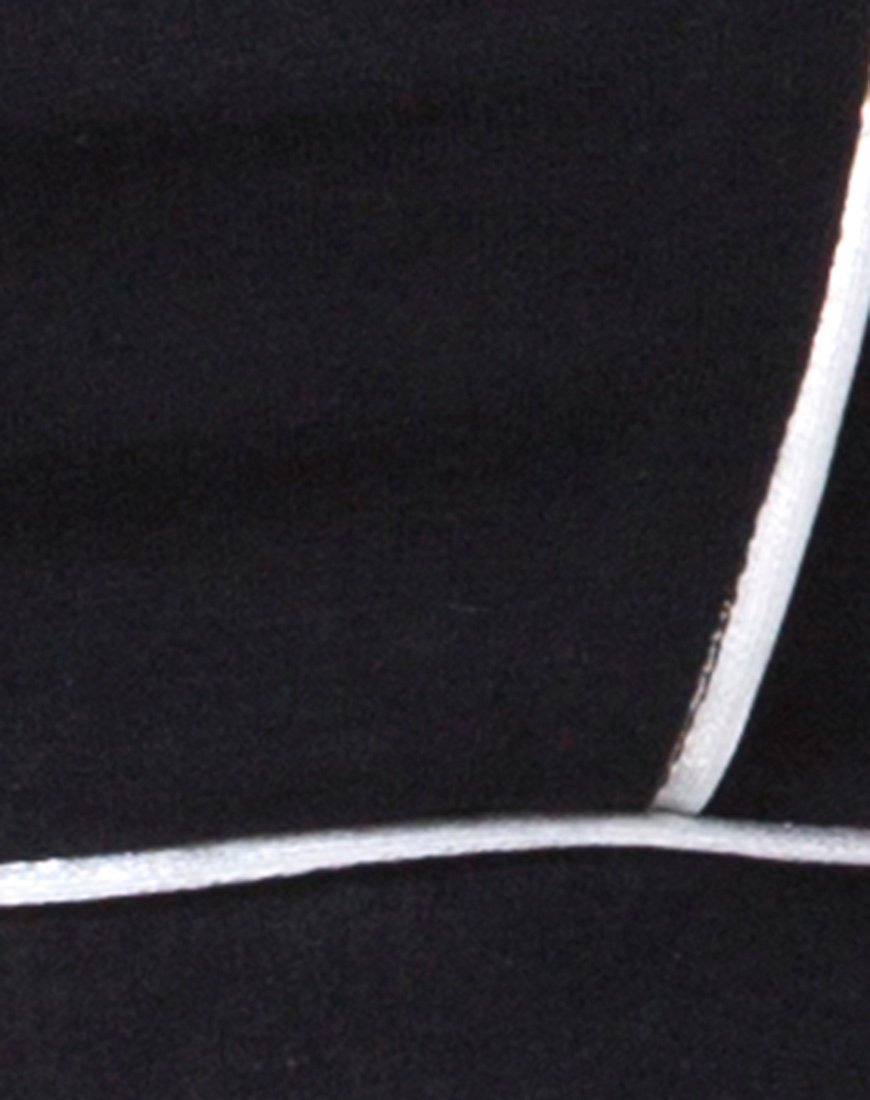 Image de Neho Cycle Short in Black with Piping Line