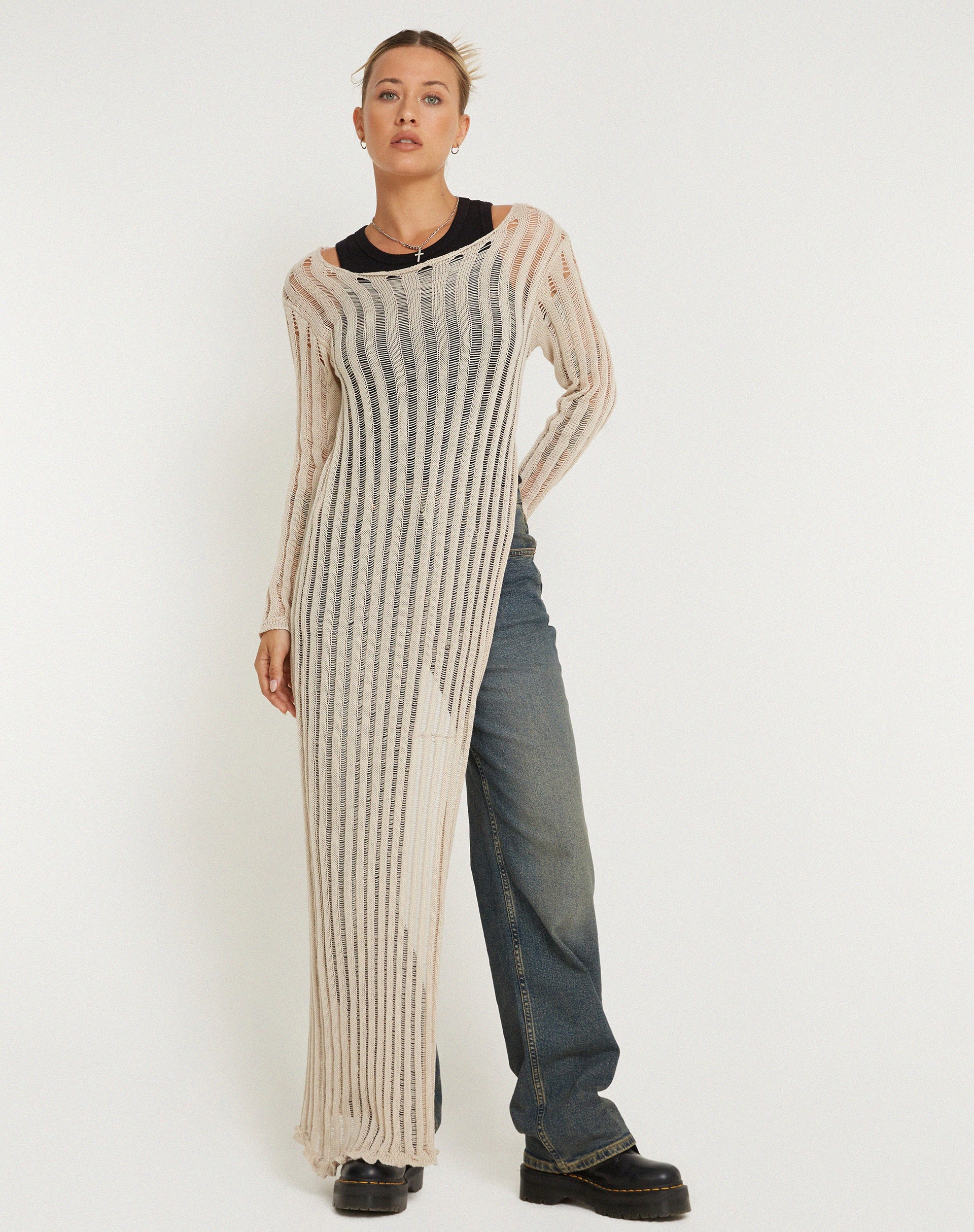 image de Nekici Long Sleeve Top in Natural