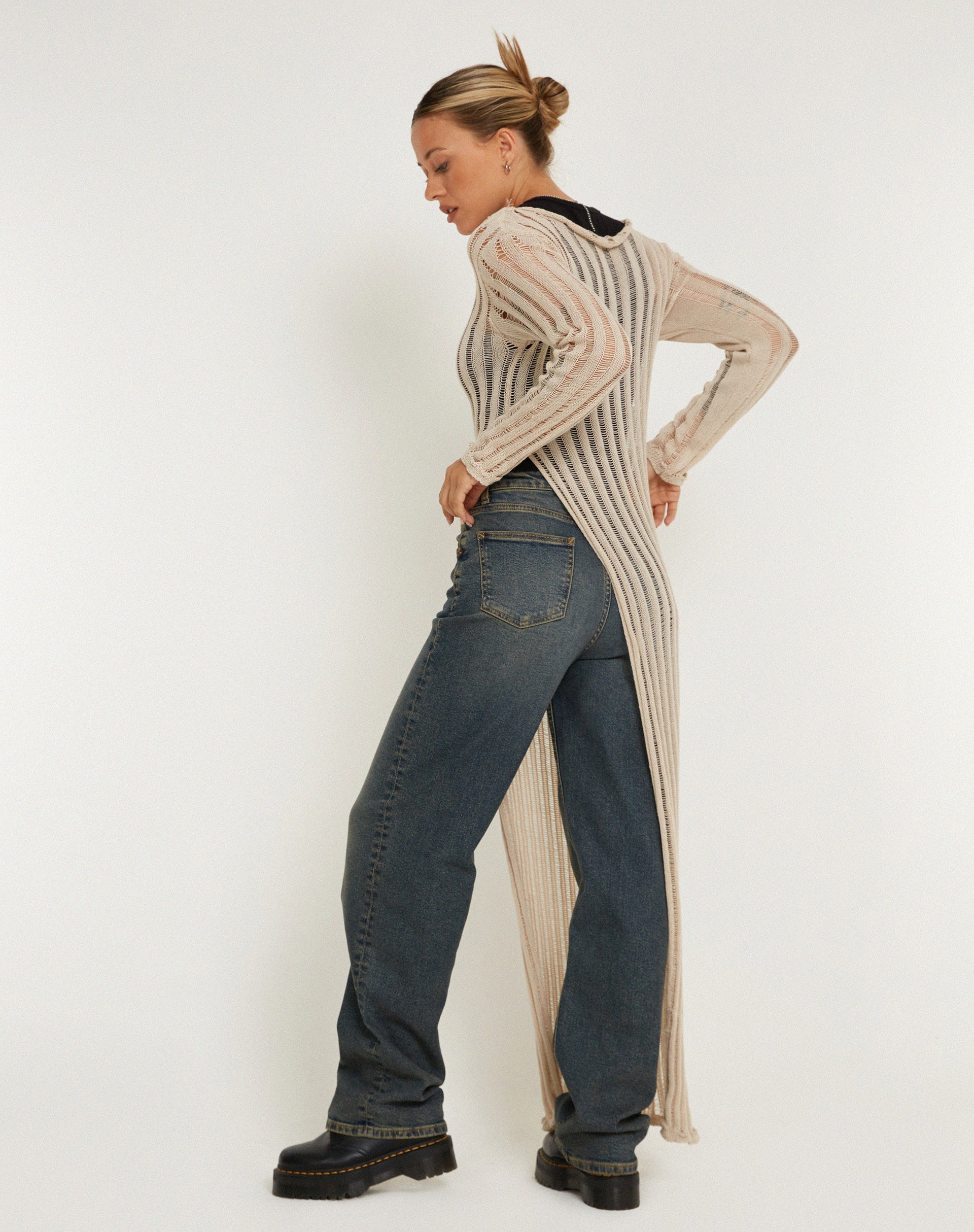 image de Nekici Long Sleeve Top in Natural