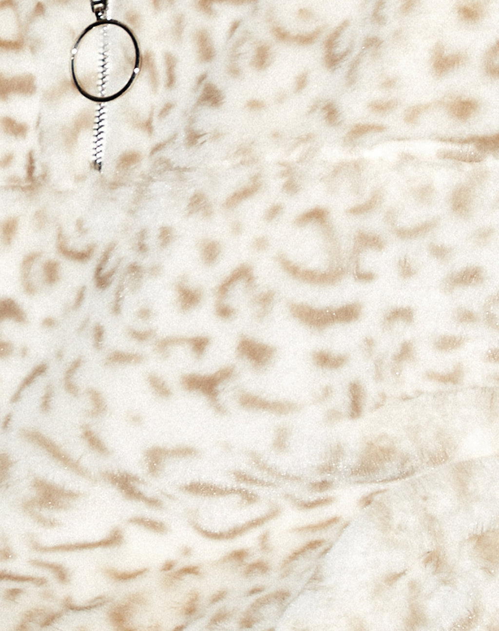 Veste à anneaux Nero en blanc animal et crème