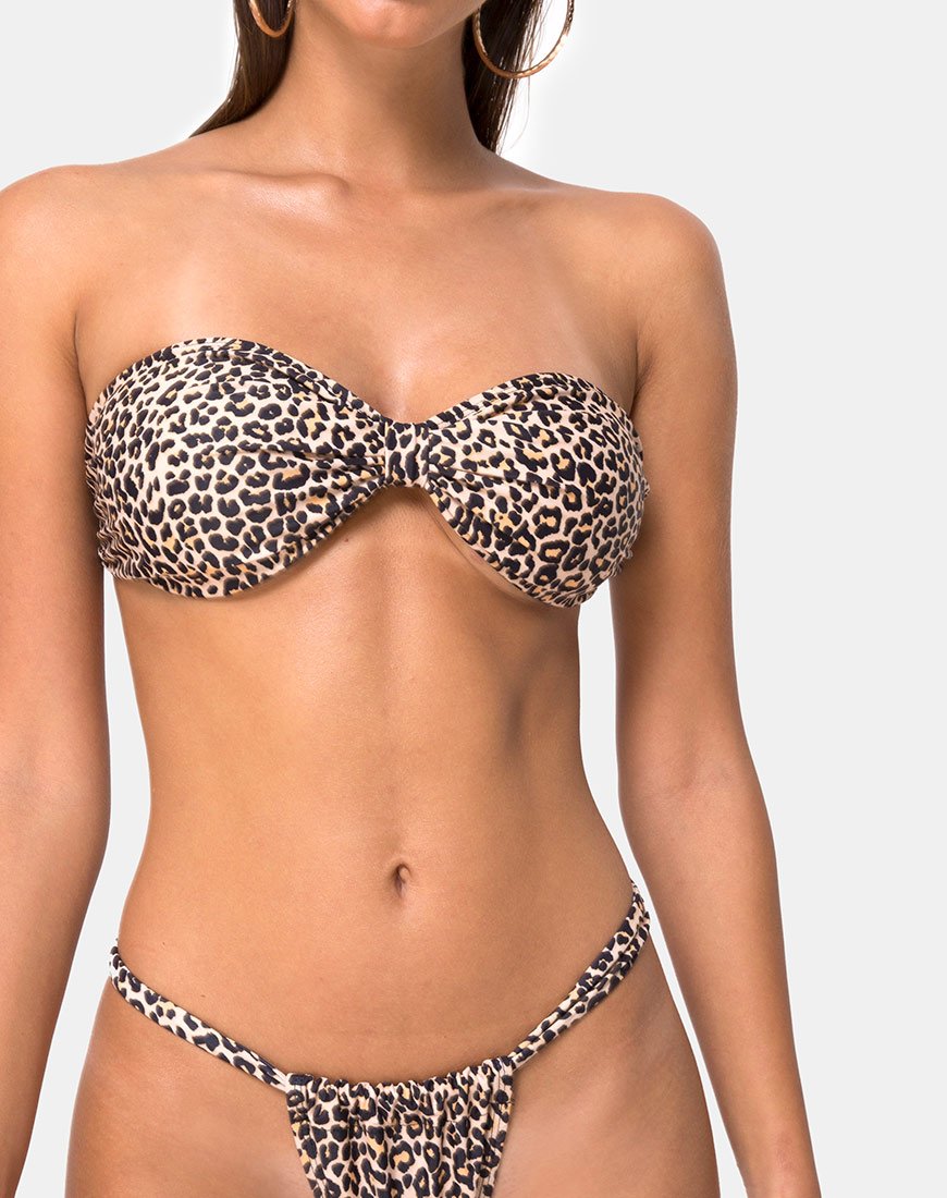 Image de Nevada Bikini Top in Rar Leopard