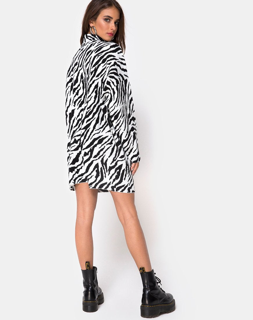 Image de Neivie Jumper Dress in Zebra N/B
