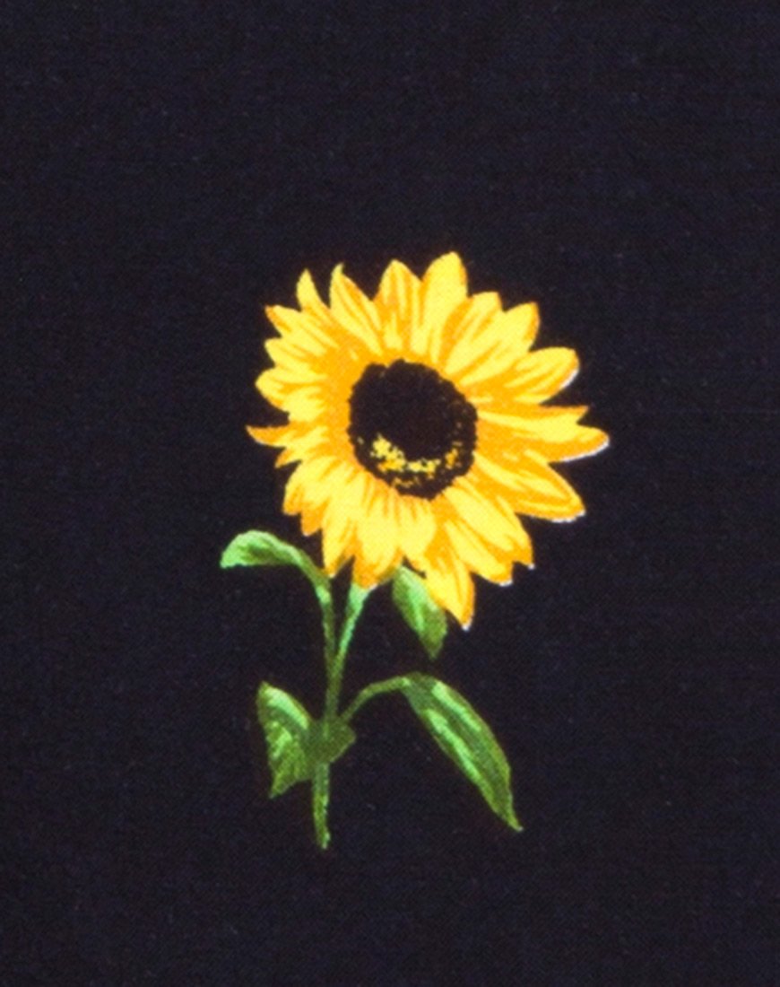 Image de Newlda Crop Top in Ditsy Sunflower