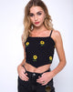 Image de Newlda Crop Top in Ditsy Sunflower