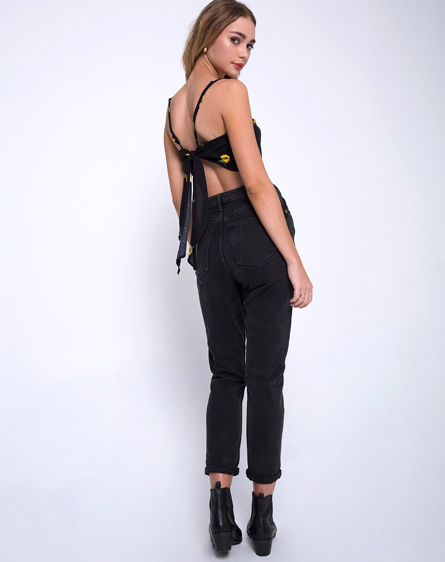 Image de Newlda Crop Top in Ditsy Sunflower