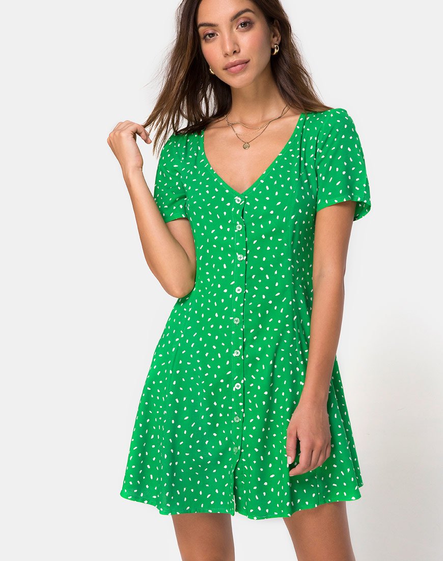 Image de Neyka Dress in Mini Diana Dot Green
