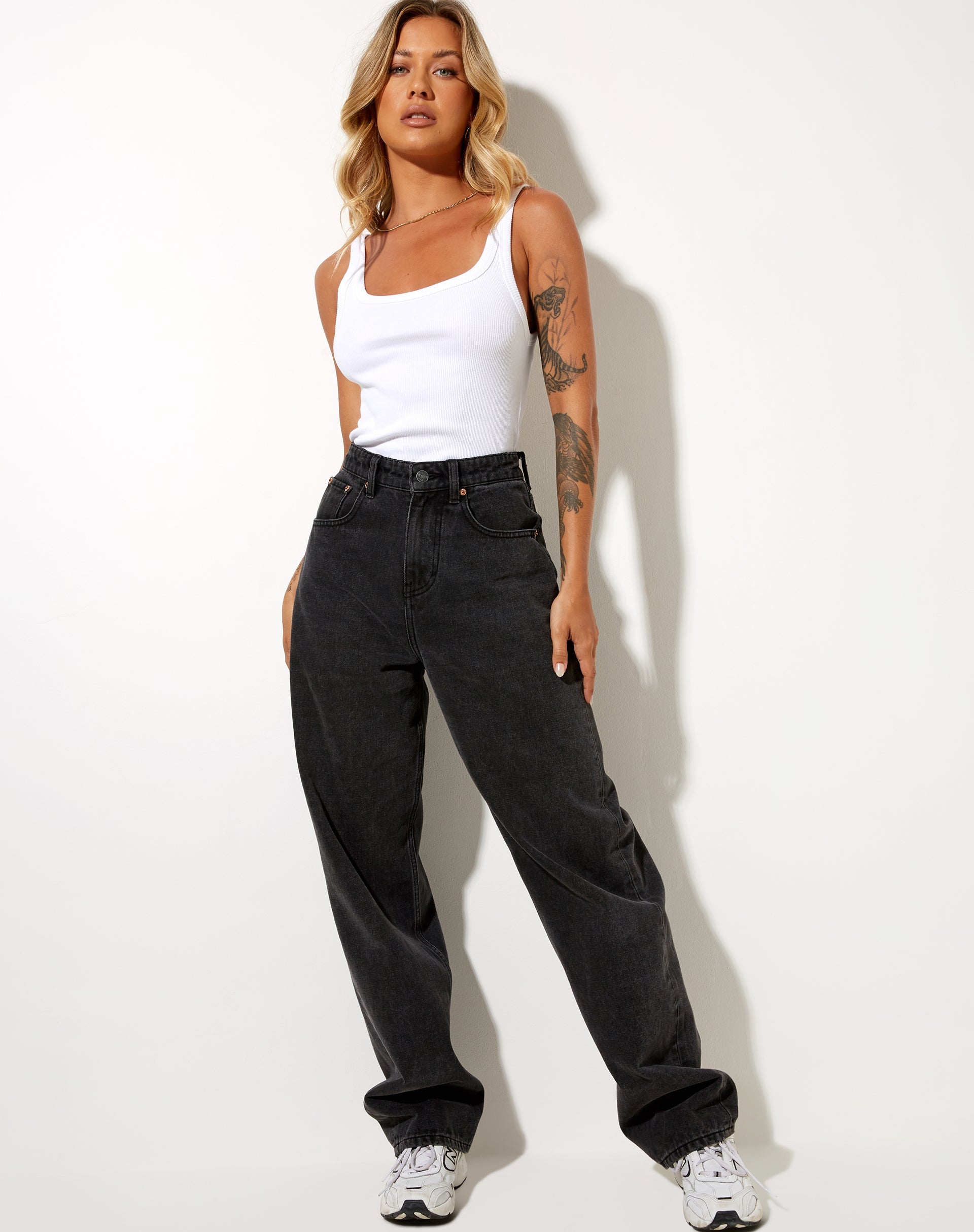 Image de Nilam Gilet Top en Rib White