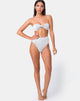 Image de Nima Bikini Bottom in Crinkle Rib White