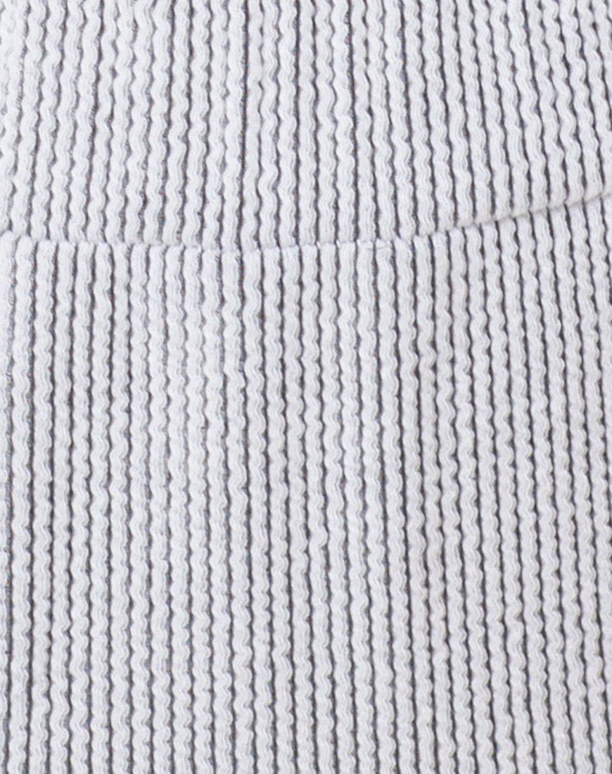 Image de Nima Bikini Bottom in Crinkle Rib White