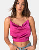 Image de Ning Top in Satin Magenta