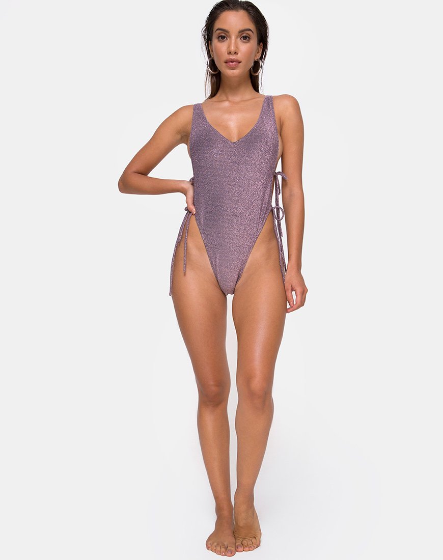 Image de Nishi Swimsuit in Gunmetal Glitter