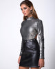 Image de Nix Bodice en Fishcale Matte Sequin Silver